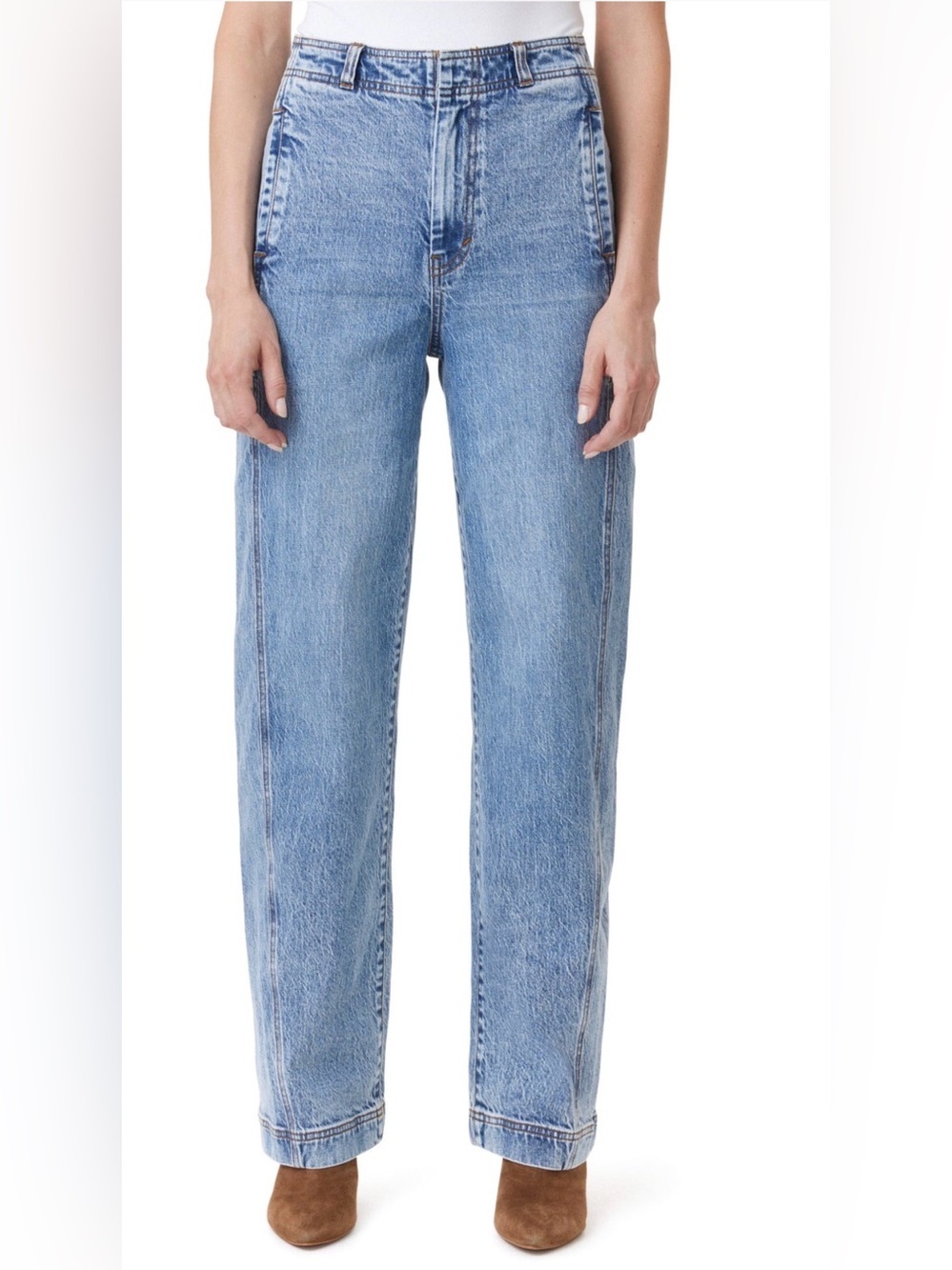 Habitual HIGH RISE SIDE PANEL ANKLE BARREL LEG JEANS